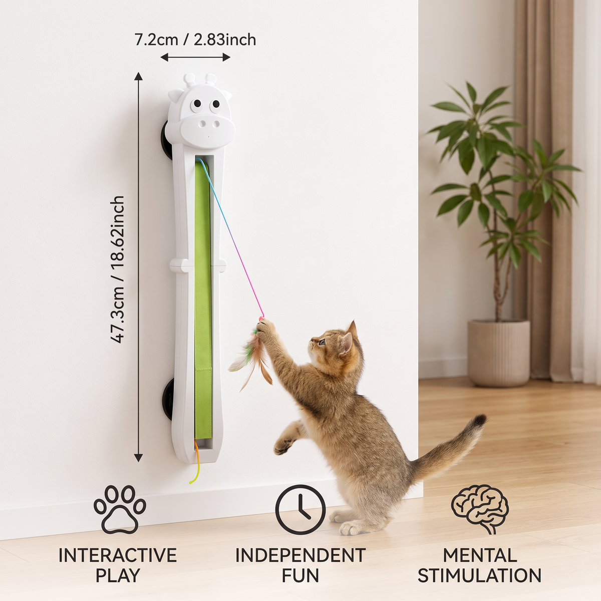 Automatic Cat Teaser Toy for Interactive & Independent Play