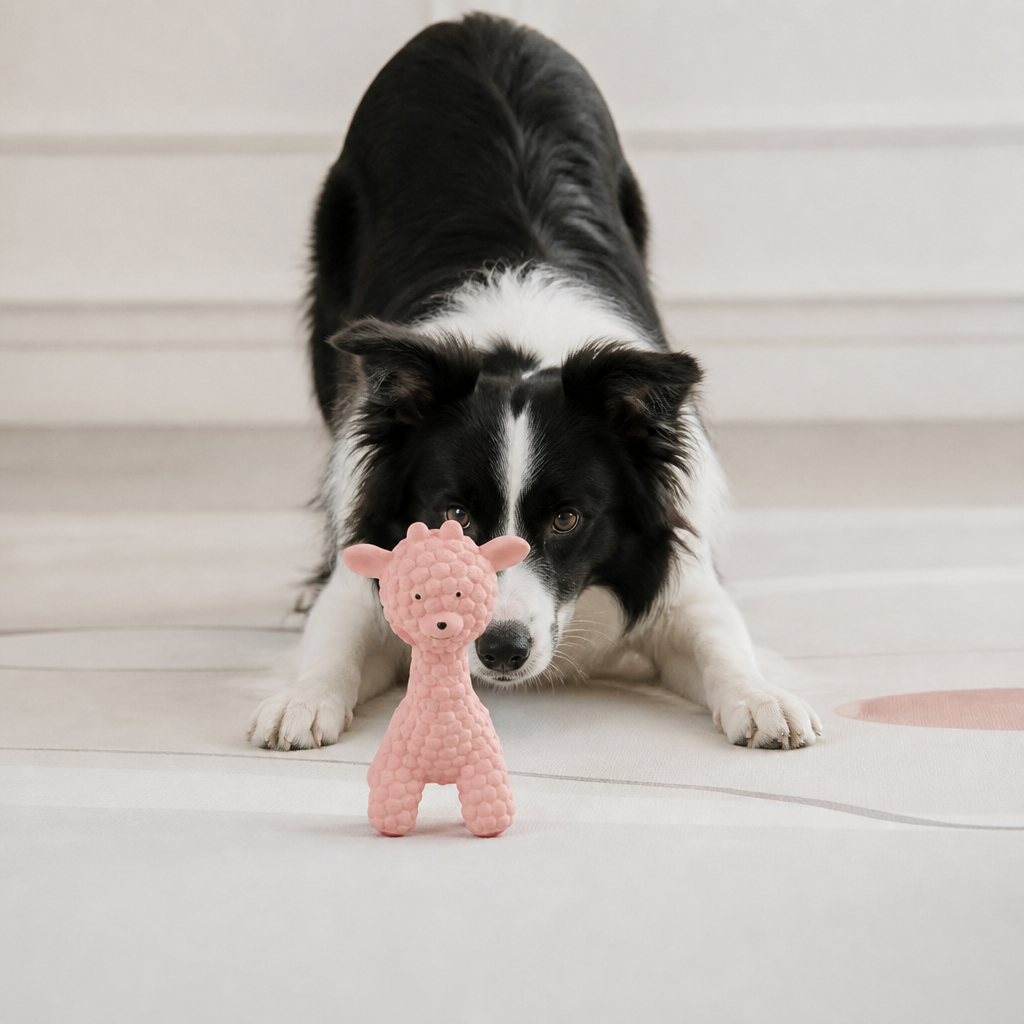 Interactive Squeaky Giraffe Toy for Dogs