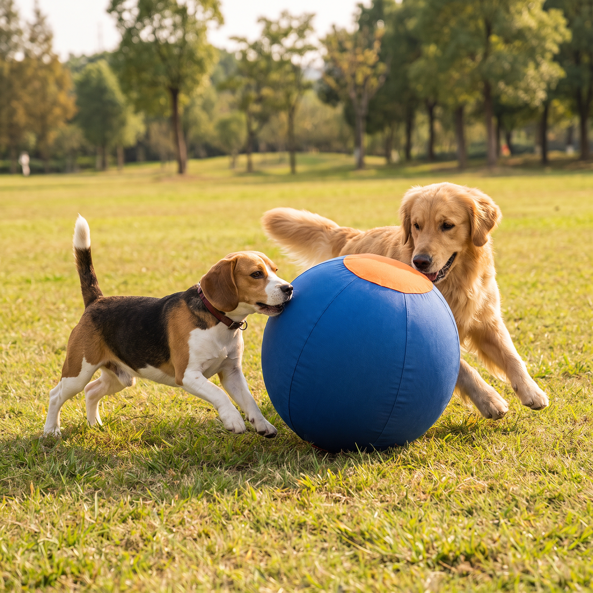Inflatable Bite Resistant Herding Ball for Dogs – Durable Interactive Push & Chase Toy