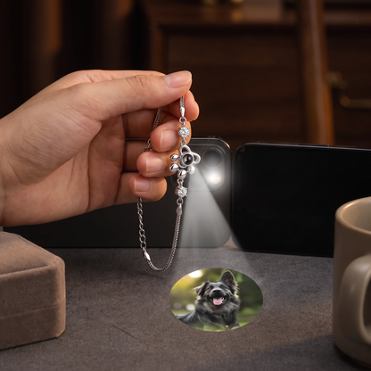 Personalized Paw Photo Projection Keepsake Bracelet