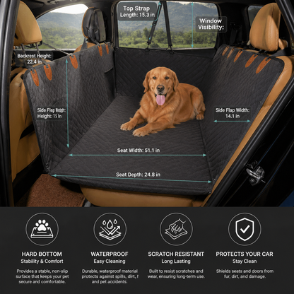 Hard Bottom Car Seat Extender for Dogs