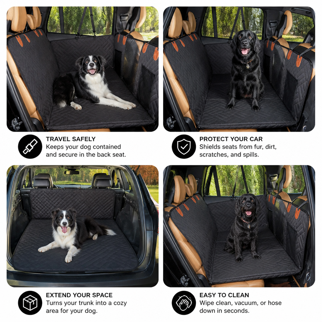 Hard Bottom Car Seat Extender for Dogs