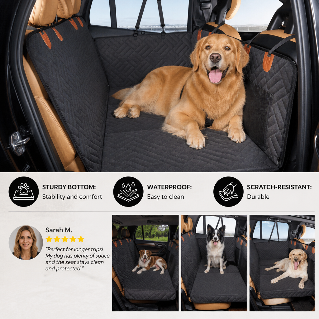 Hard Bottom Car Seat Extender for Dogs