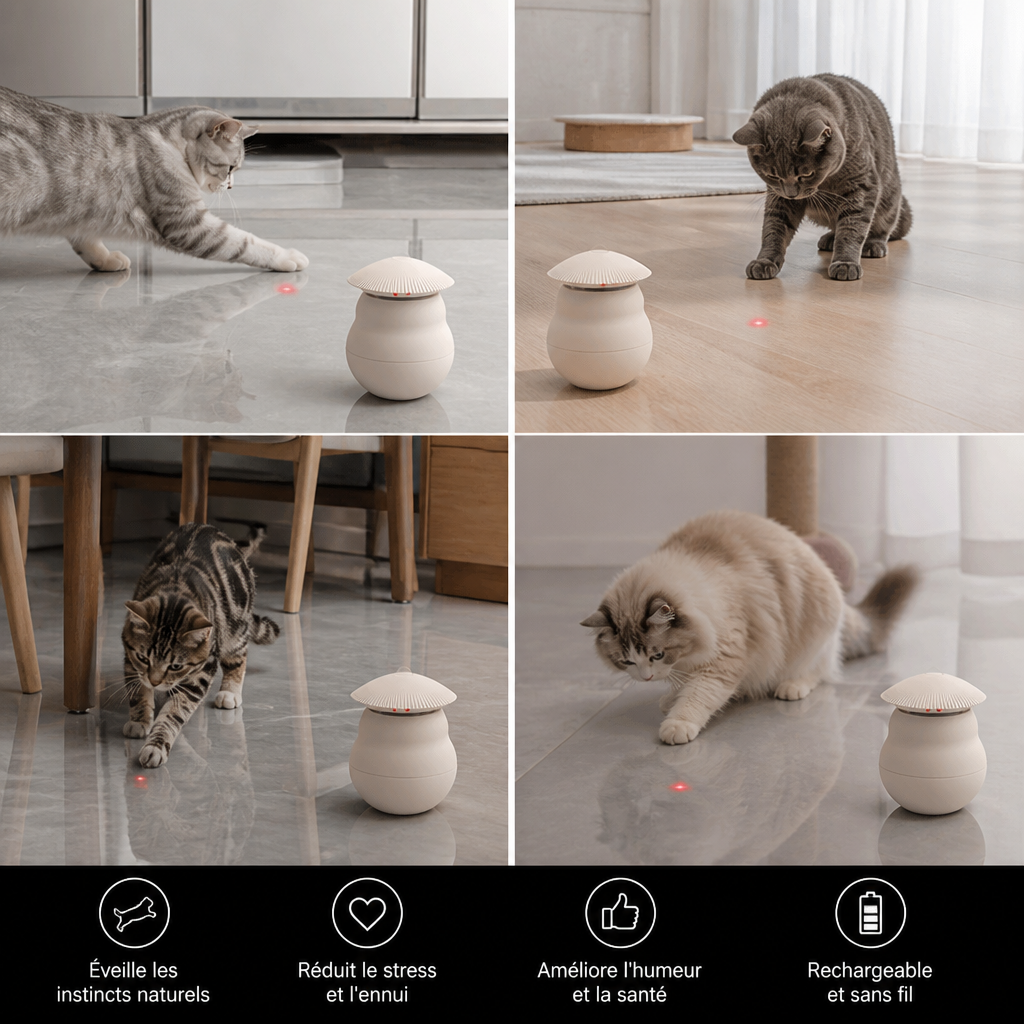 Automatic Motion-Activated Cat Laser Toy