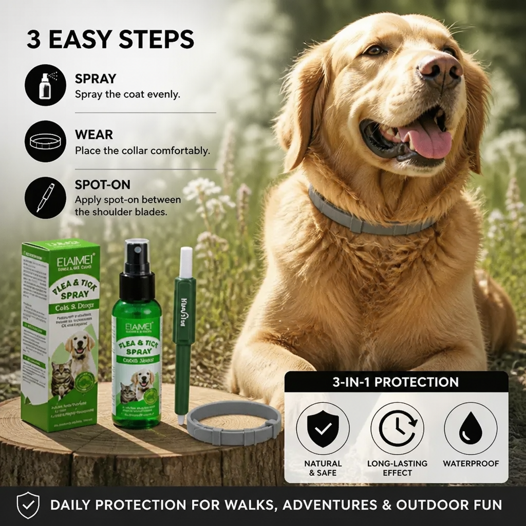Natural Tick-Free Complete Protection Set for Dogs – The Worry-Free Package