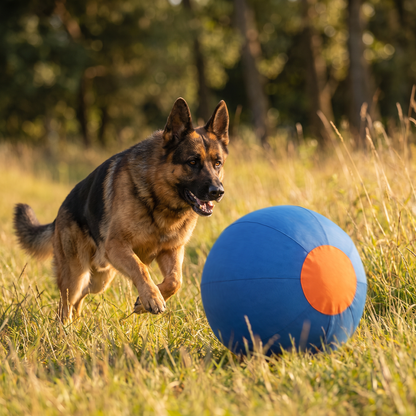 Inflatable Bite Resistant Herding Ball for Dogs – Durable Interactive Push & Chase Toy