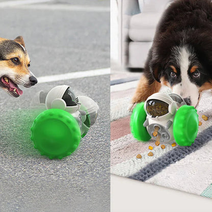 Interactive Feeding Toy With Wheels For Pets