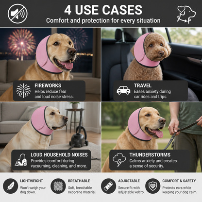 Protection Dog Ear Muffs Noise-Reducing & Anxiety-Calming Ear Cover