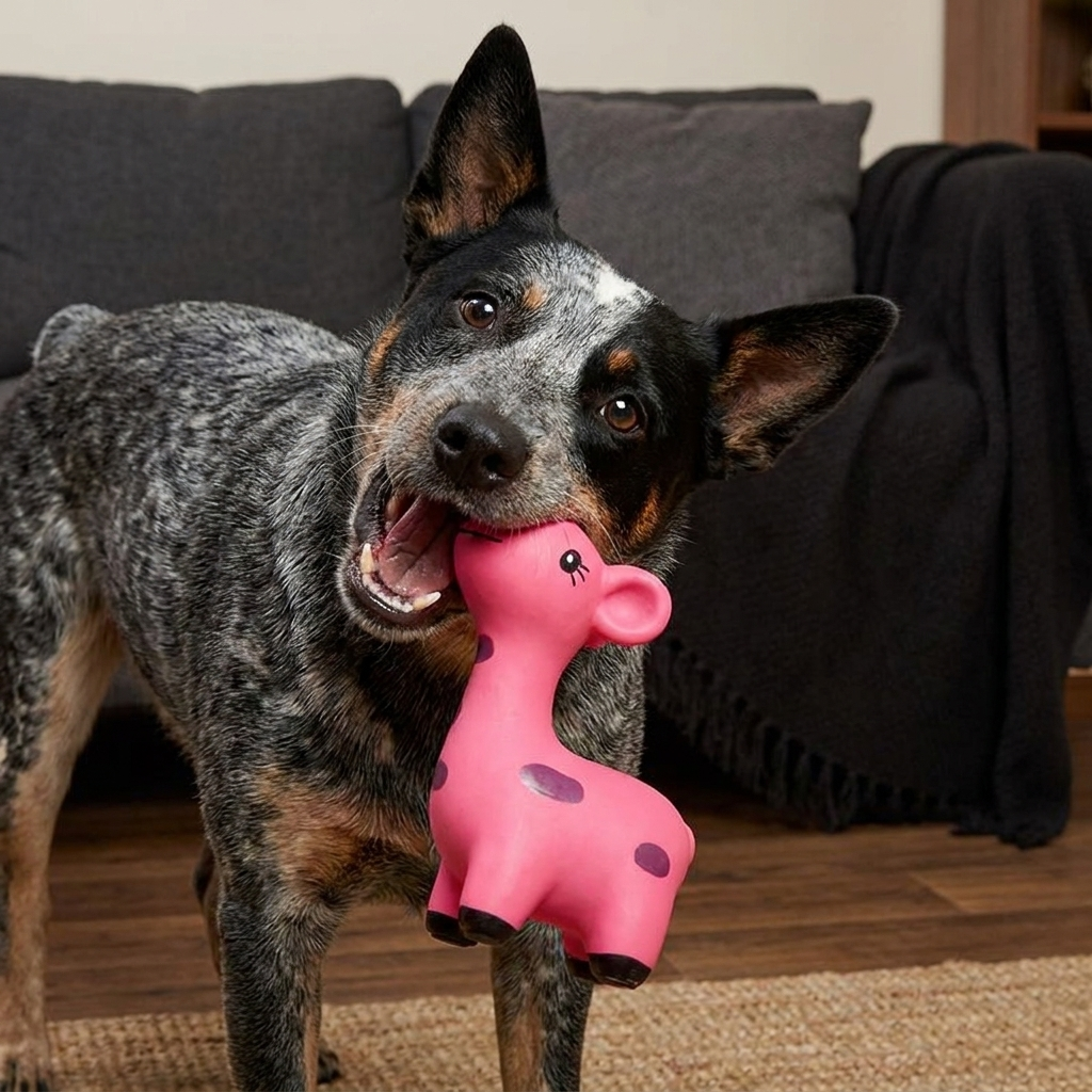 Squeaky Latex Deer Chew Dog Toy