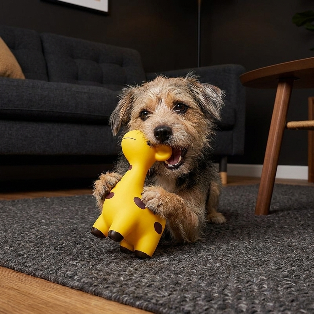 Squeaky Latex Deer Chew Dog Toy