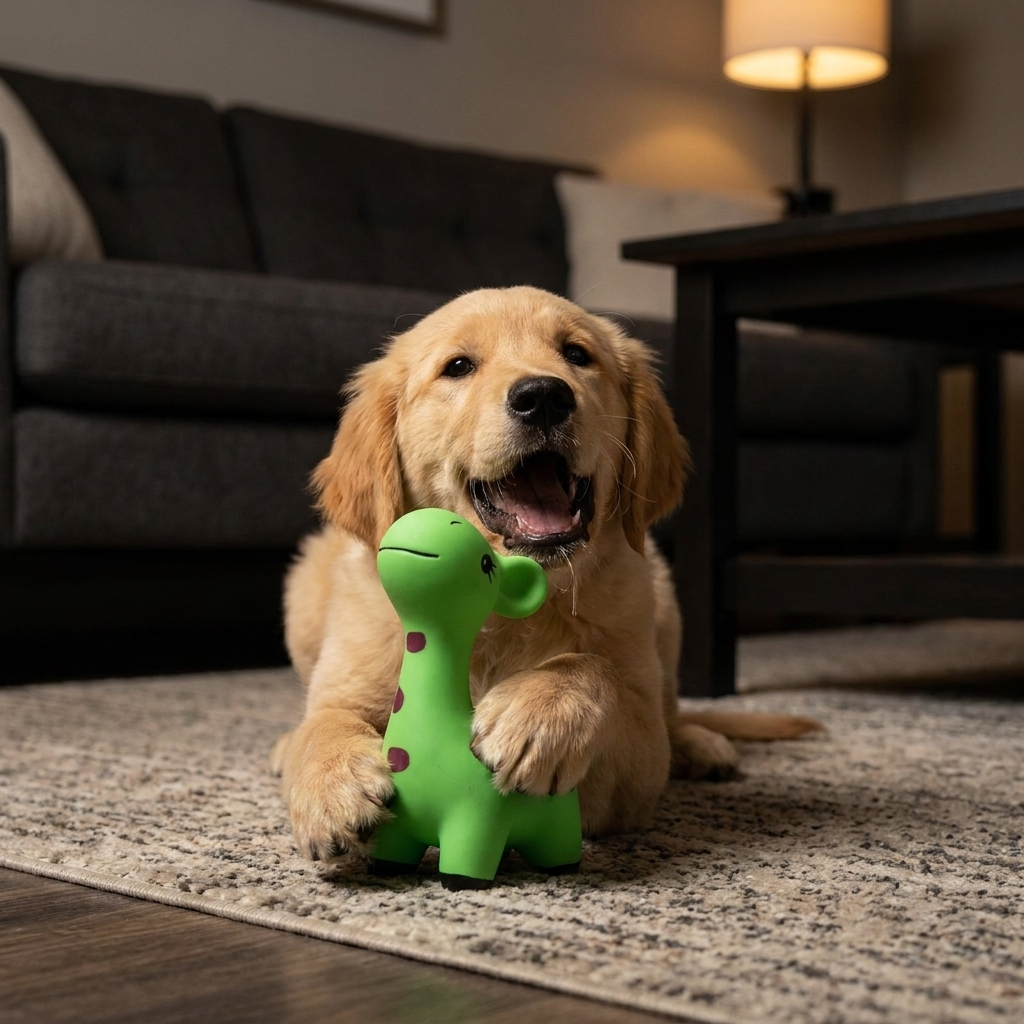 Squeaky Latex Deer Chew Dog Toy