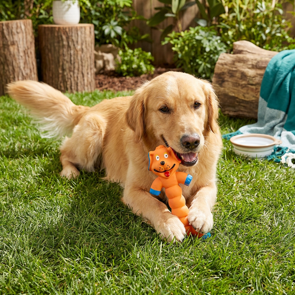 Durable Natural Latex Teeth Cleaning Dog Chew Toy