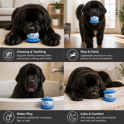 Cute Squeaky Ocean Animal Dog Toy