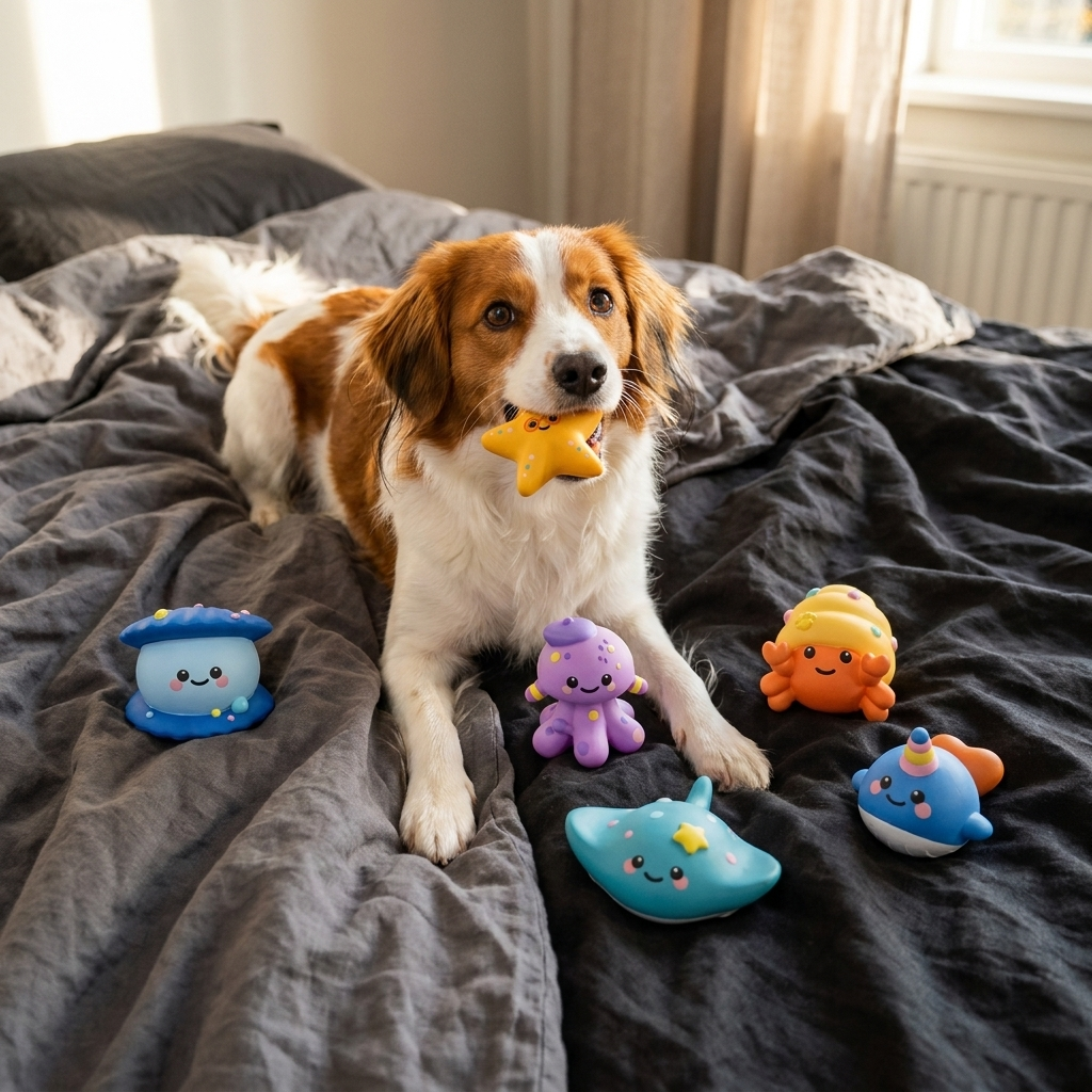 Cute Squeaky Ocean Animal Dog Toy