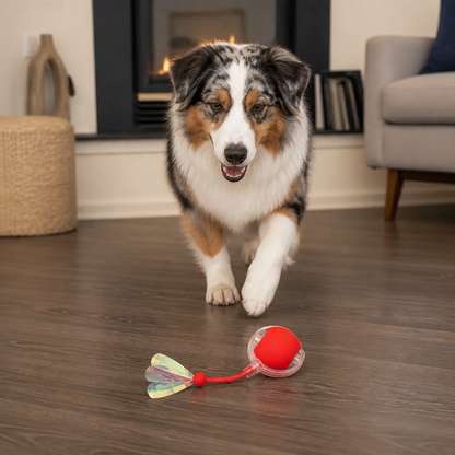 Upgraded Smart Rolling Dog Ball – Durable Interactive Toy with Mesh Tail
