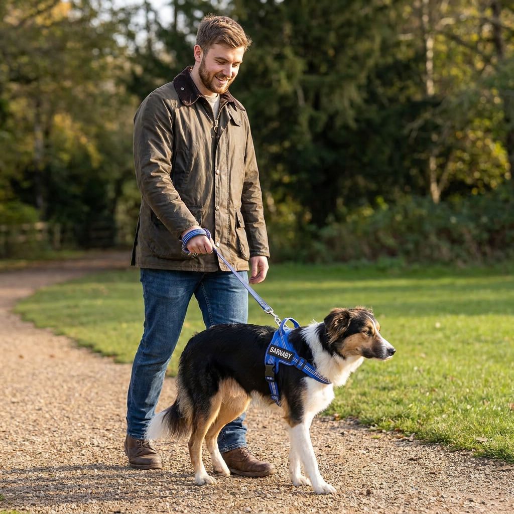 Personalized Reflective No-Pull Dog Harness with Custom Name Patch