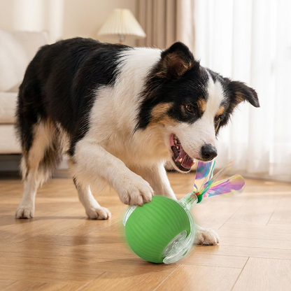 Upgraded Smart Rolling Dog Ball – Durable Interactive Toy with Mesh Tail