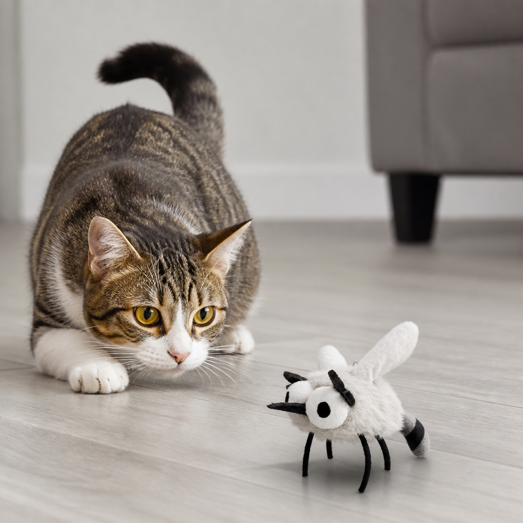 Motion-Activated Flying Insect Cat Toy