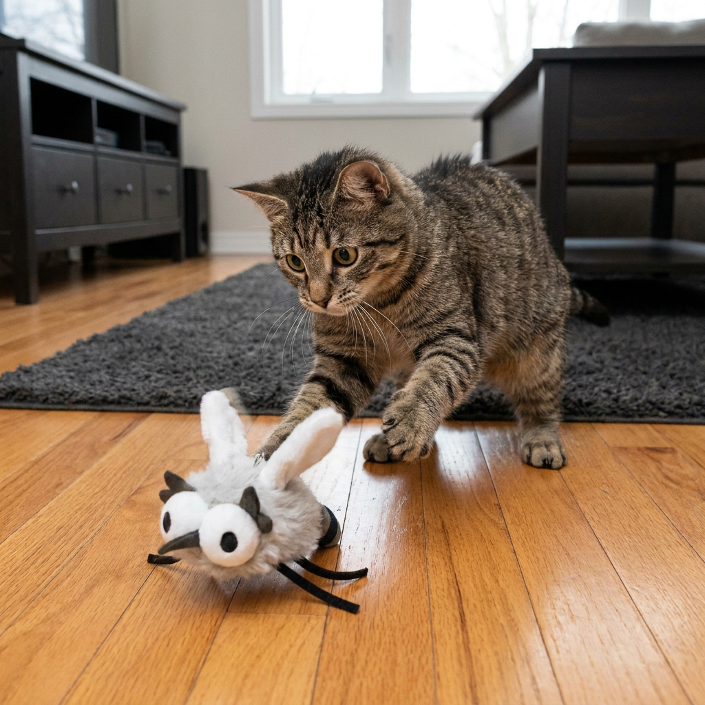Motion-Activated Flying Insect Cat Toy