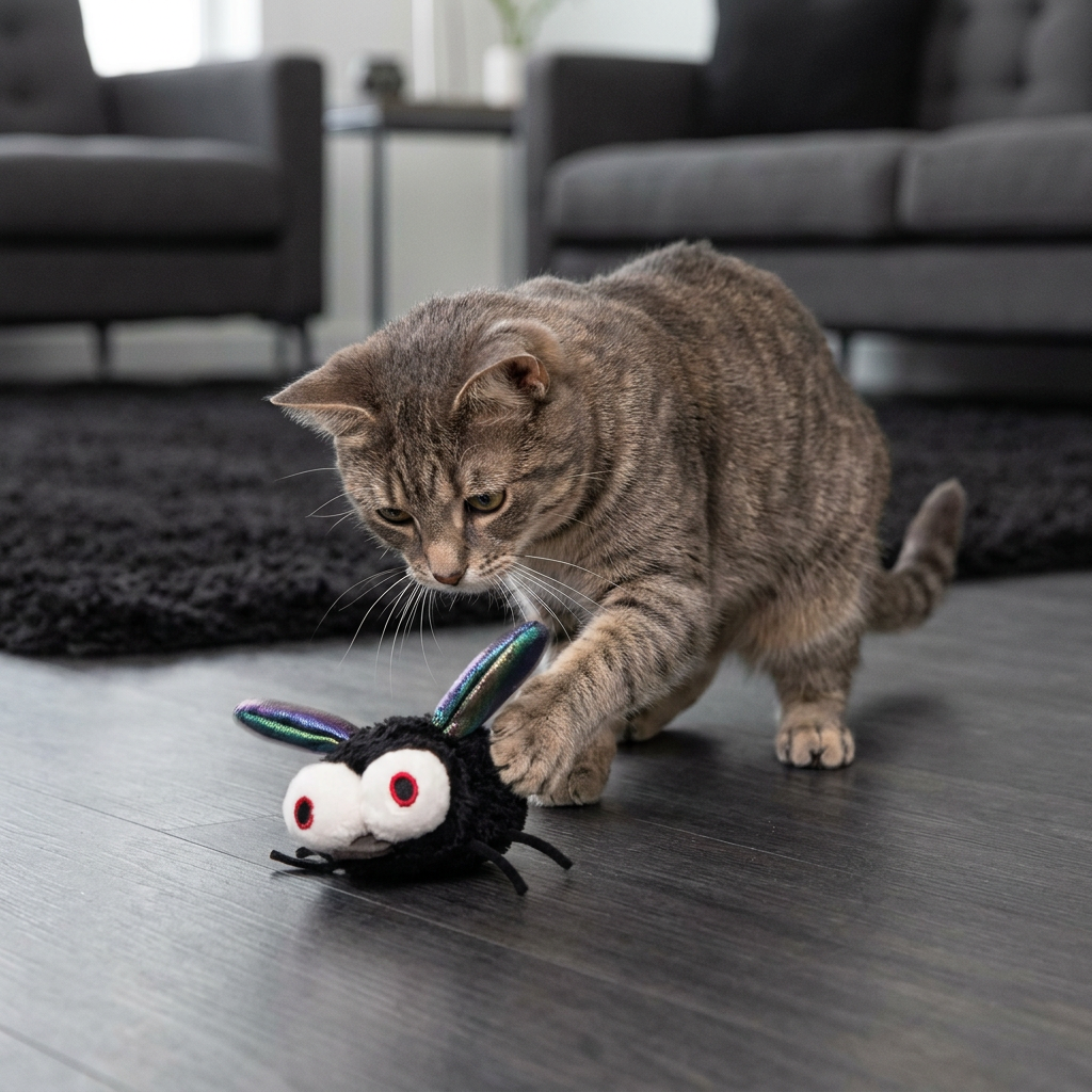 Motion-Activated Flying Insect Cat Toy