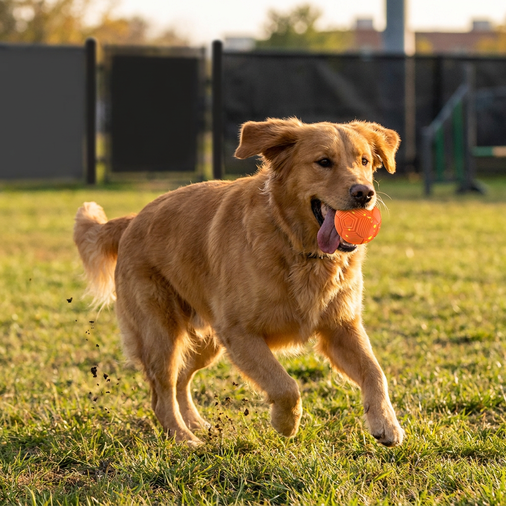 Eco-Friendly Bite-Resistant Smart Interactive Automatic Dog Ball