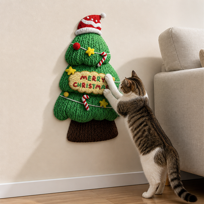 2in1 Woven Self-Adhesive Cat Scratching Mat & Furniture Protector with Interactive Toy