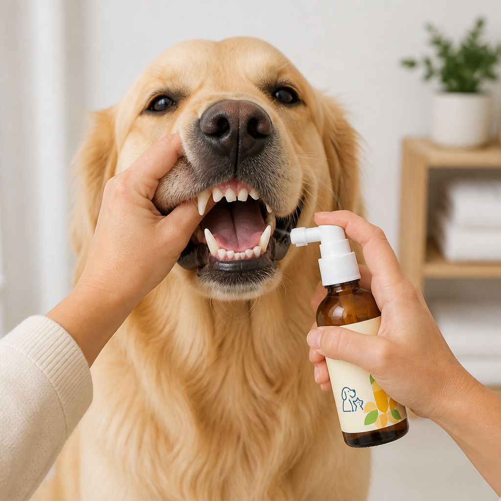 Brushless Tartar Control Dental Spray for Dogs – Helps Reduce Plaque & Freshen Breath