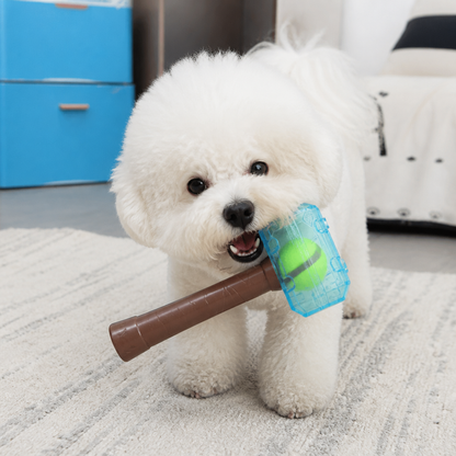 Durable Squeaky Hammer Chew Toy for Dogs