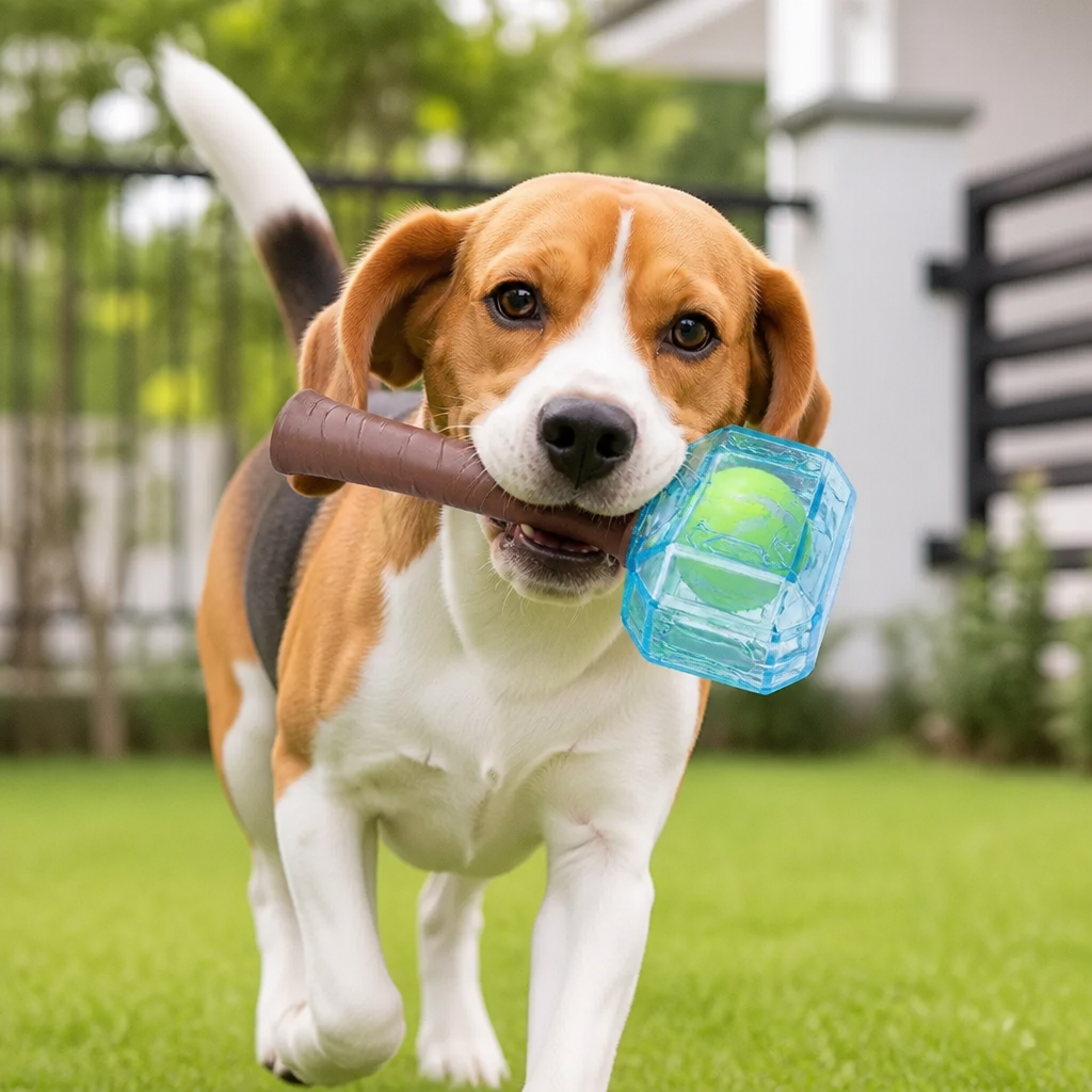 Durable Squeaky Hammer Chew Toy for Dogs