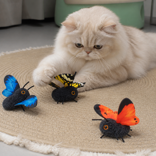 Interactive Flutter Butterfly Cat Toy – Automatic Flying Teaser