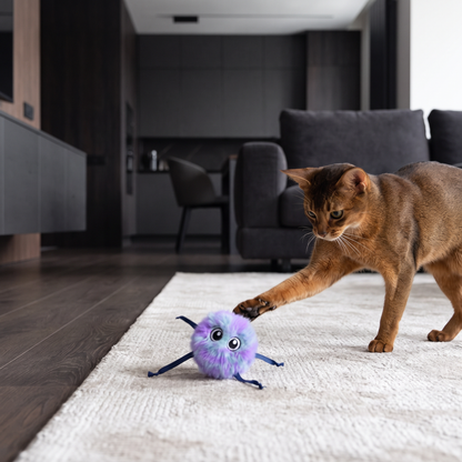 Cute Interactive Rolling Plush Cat toy