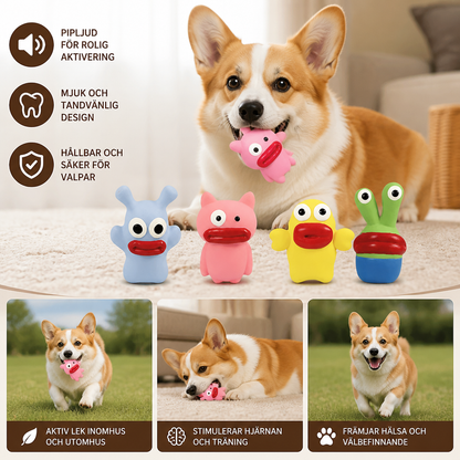 Interactive Chew & Squeak Puppy Toy