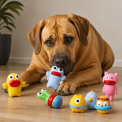 Interactive Chew & Squeak Puppy Toy