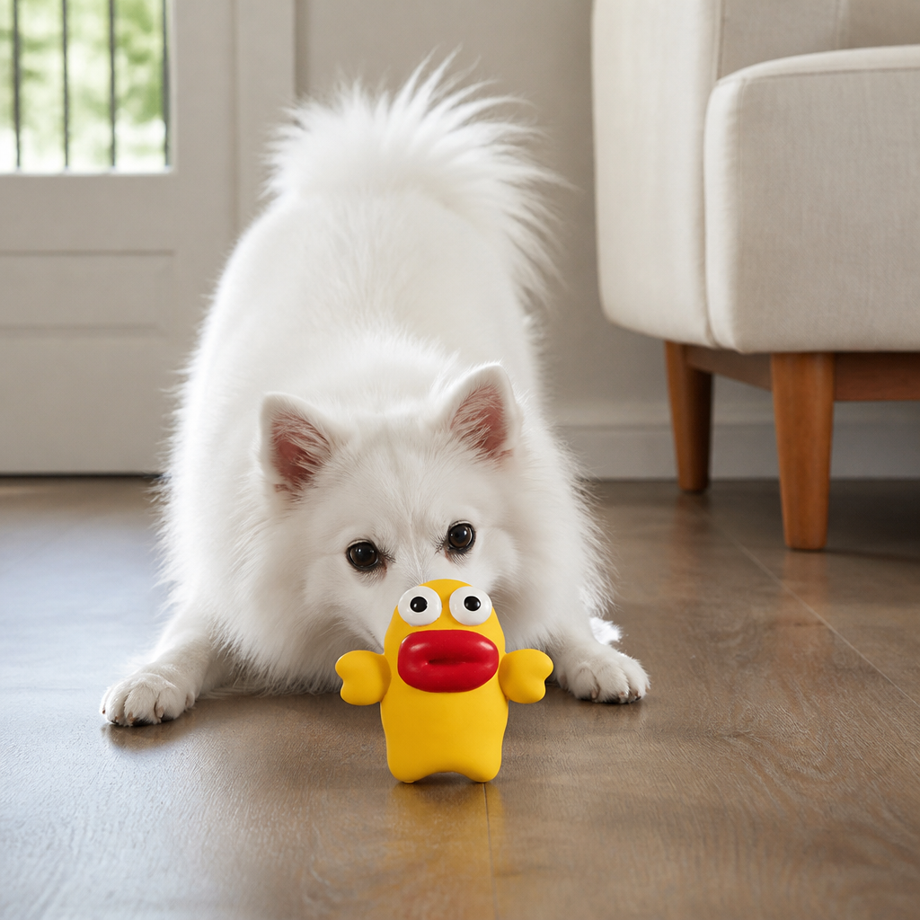Interactive Chew & Squeak Puppy Toy