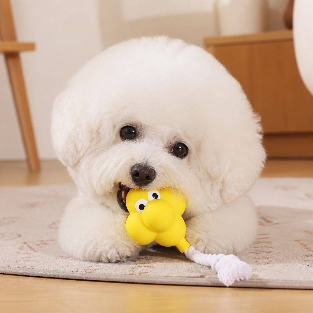 Interactive Chew & Squeak Puppy Toy
