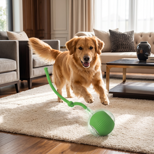 Active Rolling Ball with Tail for Dogs