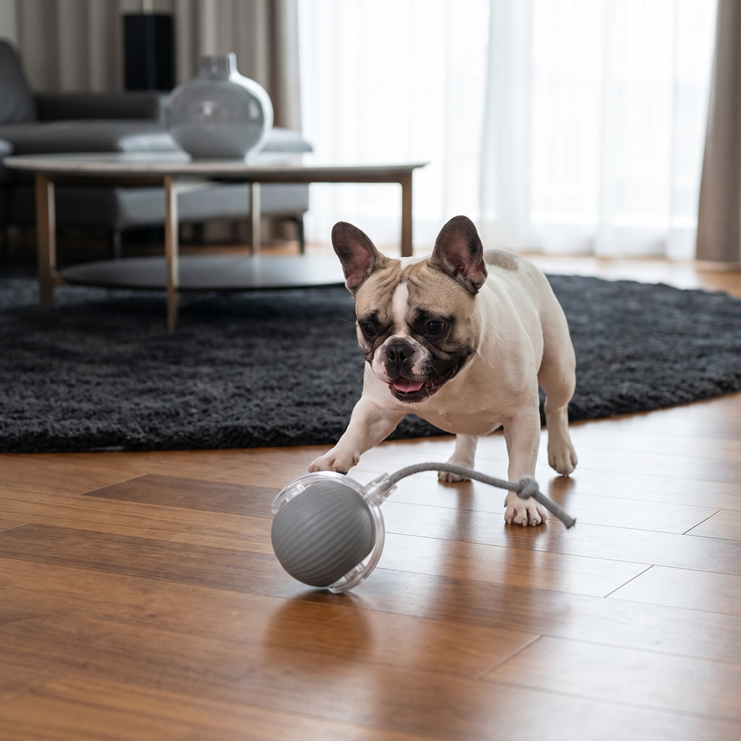 Active Rolling Ball with Tail for Dogs