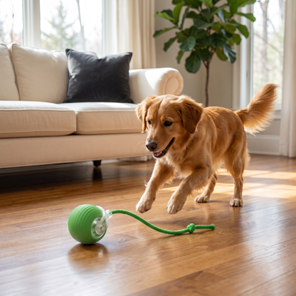 Active Rolling Ball with Tail for Dogs