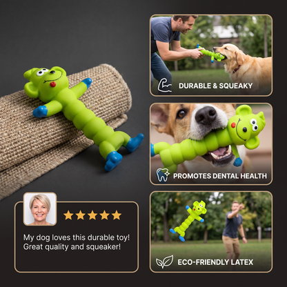 Durable Natural Latex Teeth Cleaning Dog Chew Toy