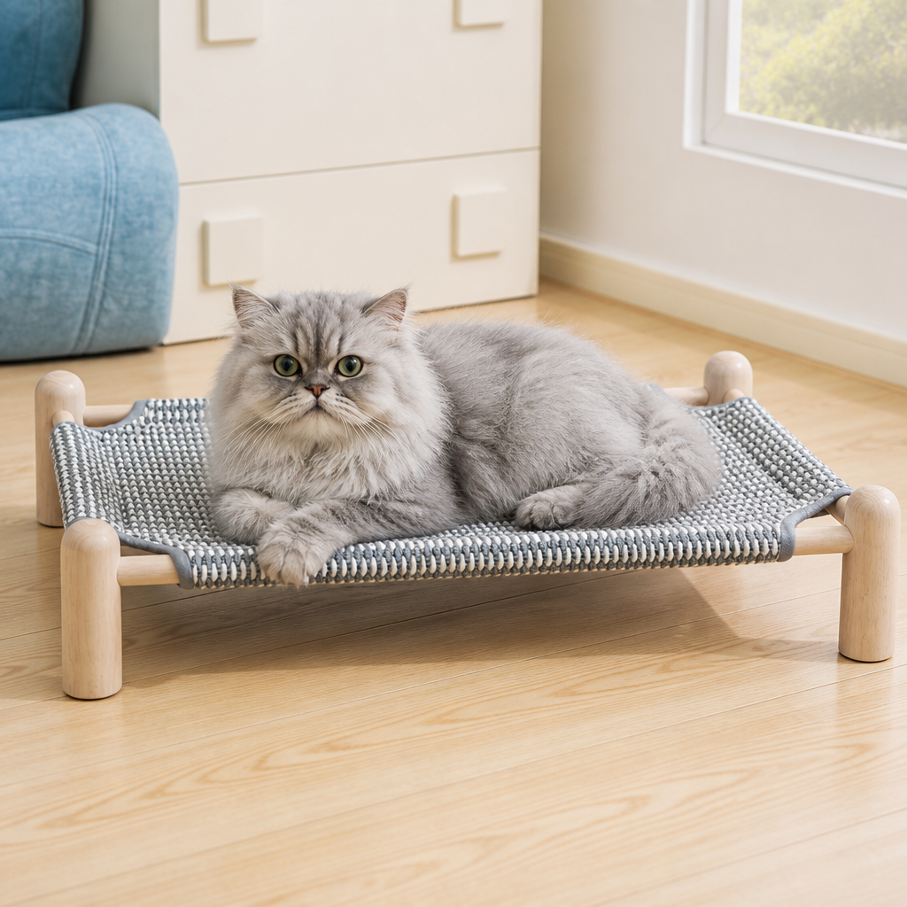 Wear-resistant detachable and durable cat pet sleeping bed with cat scratching board