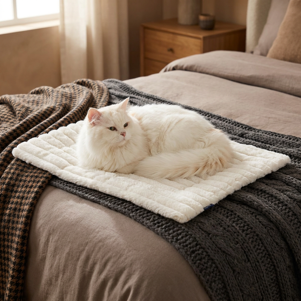 Self-Warming Pet Mat for Cats & Dogs – Quiet, Non-Slip & Electricity-Free