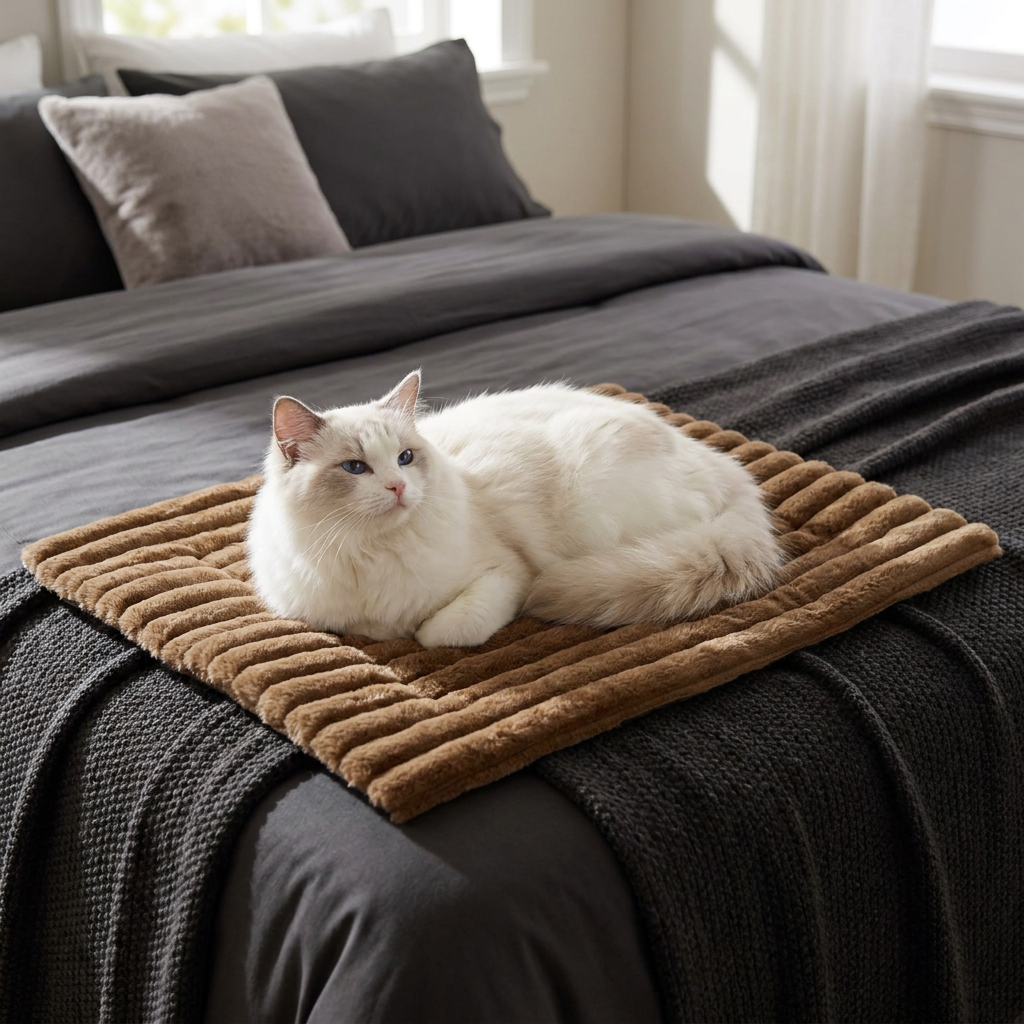 Self-Warming Pet Mat for Cats & Dogs – Quiet, Non-Slip & Electricity-Free