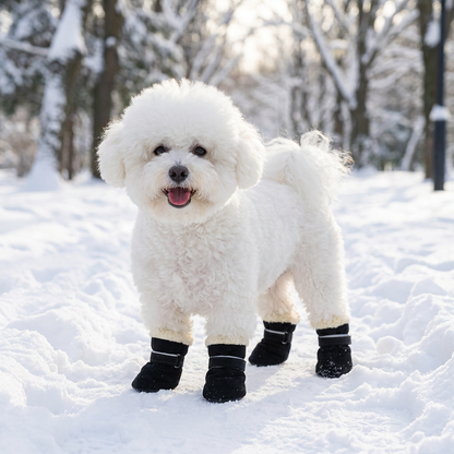 Soft Velvet Puppy Booties – Warm Non-Slip Paw Covers