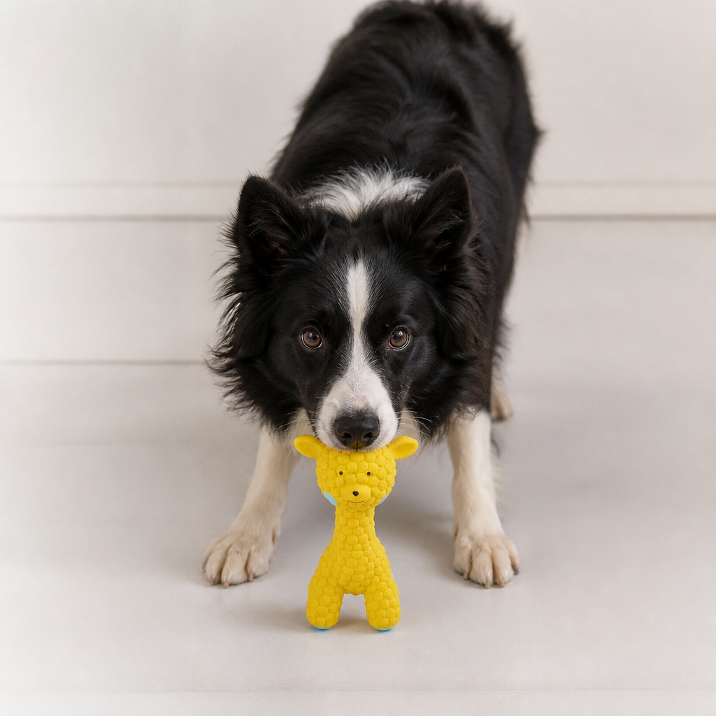 Interactive Squeaky Giraffe Toy for Dogs