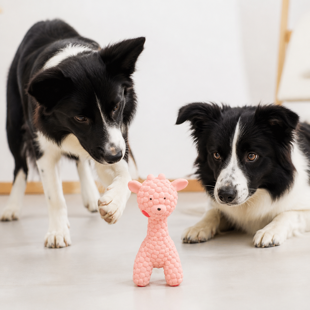 Interactive Squeaky Giraffe Toy for Dogs