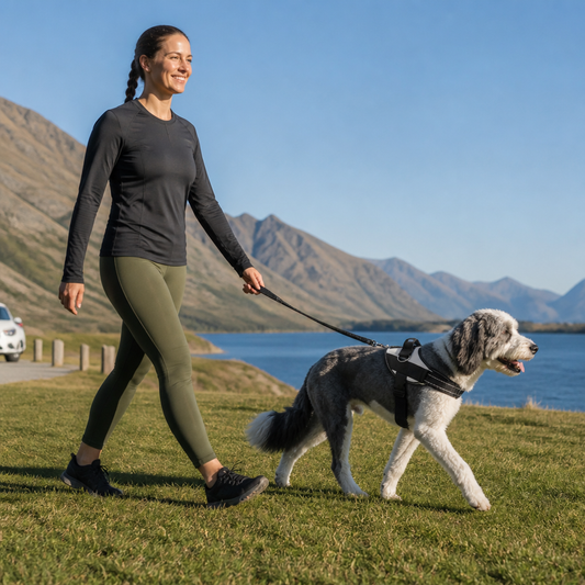 Reflective Adjustable Dog Harness with 3 Leash Clips – Padded for Walking & Training