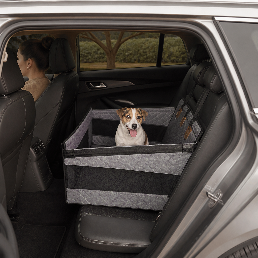 Hard Bottom Single Car Seat Extender for Dogs