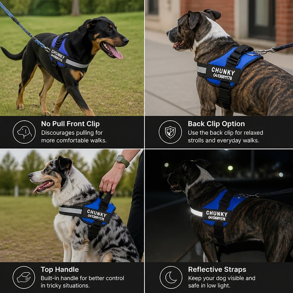 Personalized No-Pull Dog Harness for Easier Walks
