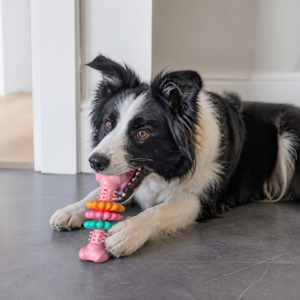 Dog Chew Toy With Teethers - Interactive Chew Toy For Dogs
