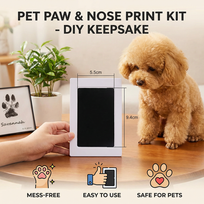 Pet Paw & Nose Print Kit – DIY Keepsake for Dogs